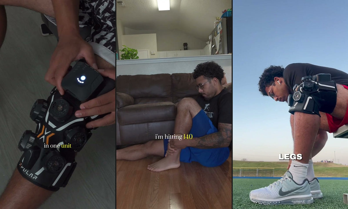 Ayden McCowan using the XPOLAR X2 during knee recovery