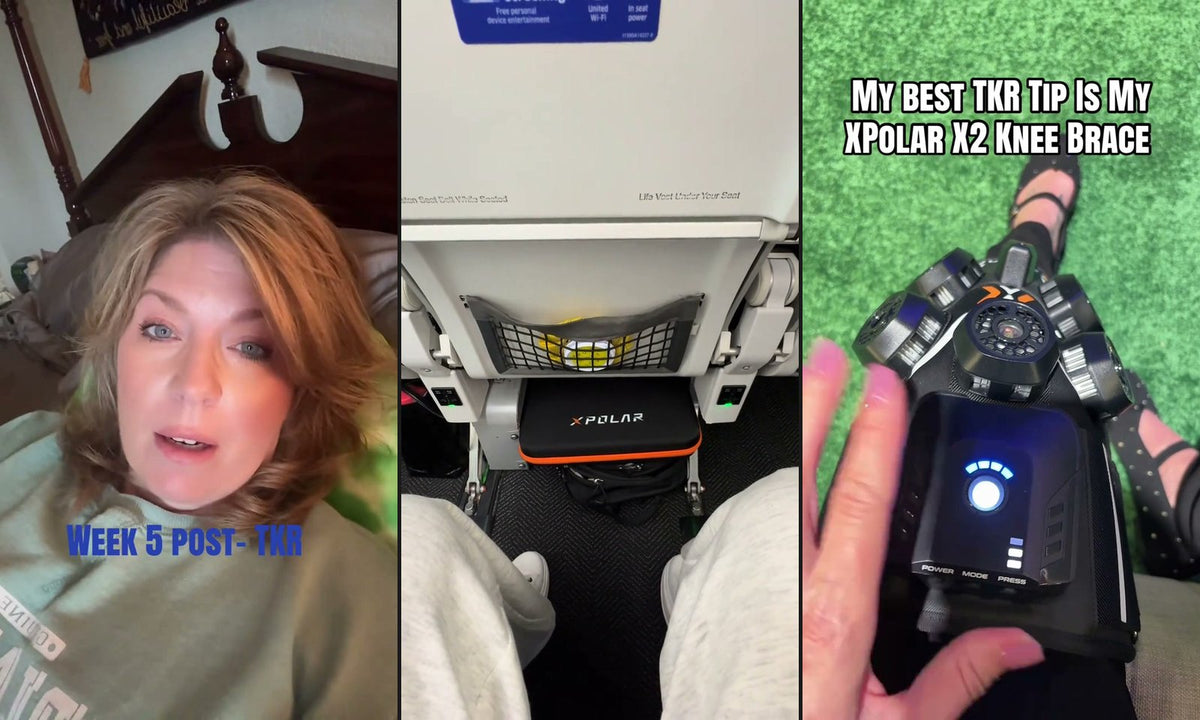 Trish Steed using the XPOLAR X2 during knee recovery